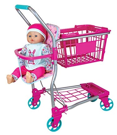 Lissi Shopping Cart with 16 Baby Doll