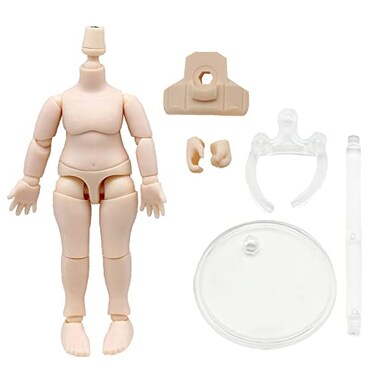 niannyyhouse DOD 10cm Doll Action Figures Body Suitable for 112 BJD Dolls Head Milky WhiteStandard Package A