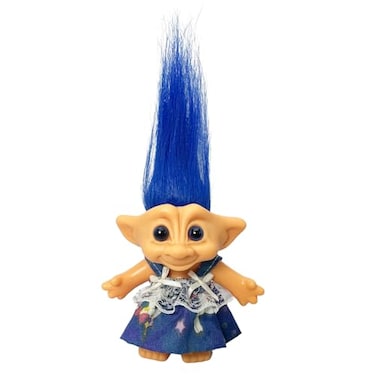 Yintlilocn 395 Lucky Troll Dolls Vintage 80s PVC Trolls Doll