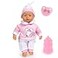 Bayer Interactive Baby Doll 14 inch Soft Plush Pretend Play Toy with Sounds Bottle Pacifier