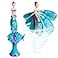 Sky Dancers Turquoise Twinkle The Original Flying Doll Toy Pull String Powered Use Indoors or Outdoors No Batteries Required Gift for Kids 6