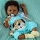 SCOM Realistic Reborn Baby Doll 20 Black African American Doll Boy
