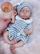Abenduot 13Inch Full Body Silicone Baby Doll Can Open Mouth Realistic Silicone Newborn Baby Boy Dolls Anatomically Correct