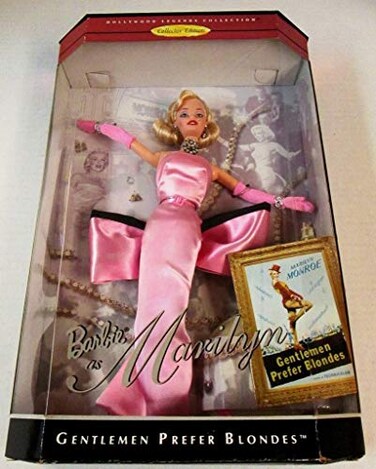 Mattel Barbie Doll as Marilyn Monroe in the Pink Dress from Gentlemen Prefer Blondes