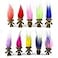 Yintlilocn 10PCS 12 Black PVC Vintage Lucky Troll DollsMini Dolls