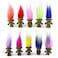 Yintlilocn 10PCS 12 Black PVC Vintage Lucky Troll DollsMini Dolls