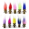 Yintlilocn 10PCS 12 Black PVC Vintage Lucky Troll DollsMini Dolls