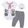 LENSOUS Paddy Field Baby Girls Boys Chef Costume Bodysuit Chef 1218 Months