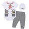 LENSOUS Paddy Field Baby Girls Boys Chef Costume Bodysuit Chef 1218 Months