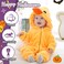 MICHLEY Unisex Baby Costume Winter and Autumn Flannel Romper for 612 Months Animal Cosplay Jumpsuit Yellow Size 80