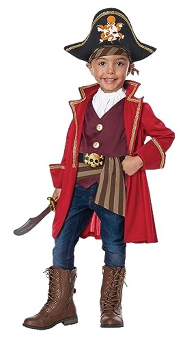 California Costumes Boys Capn Shorty Toddler Pirate Costume Size 46