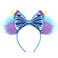 FACHPINT Sully Ears Headband Blue Shaggy Monsters Mouse Ears Cute Sequin Party Prop for Childs Costume