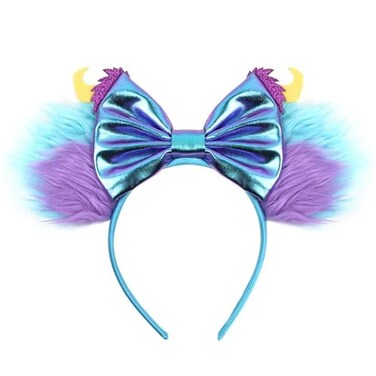 FACHPINT Sully Ears Headband Blue Shaggy Monsters Mouse Ears Cute Sequin Party Prop for Childs Costume