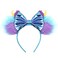 FACHPINT Sully Ears Headband Blue Shaggy Monsters Mouse Ears Cute Sequin Party Prop for Childs Costume