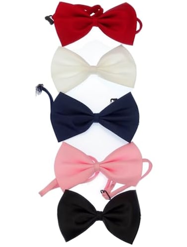 Subtle Addition Little Boys Bow Tie Set for Boys Girls Adjustable 5 Pack One Size Skinny Ties Set 1