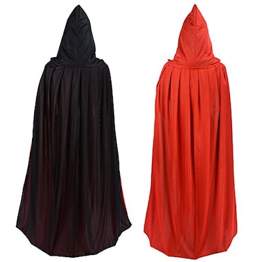 Gardeningwill Double Face 55 Red Black Hooded Halloween Easter Christmas Cloak Goth Vampire Priate Costume Cape
