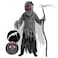 Spooktacular Creations Child Unisex Grim Reaper Costume Halloween Costume with Glowing Red Eyes for Kids TrickorTreatingM810yr