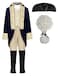 ReliBeauty Washington Costume Boys Hamliton American Colonial Uniform with Wig 160