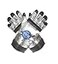 UNDERWRAPS Underwraps Kids Childrens Astronaut Gloves Costume Silver Childrens Costume Silver One Size