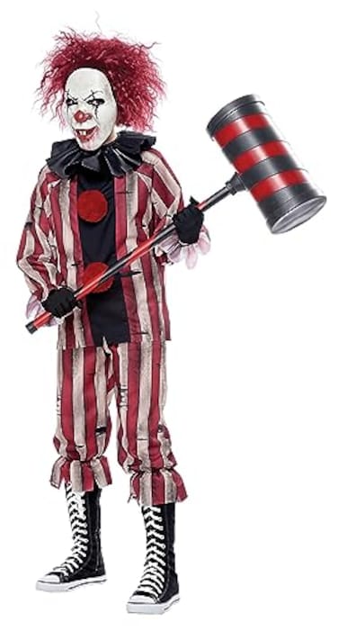 California Costumes Boys Nightmare Clown Child Costume BlackredCream Extra Large