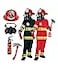 Morph Red Firefighter Costume Kids Fireman Costume For Boys Fire Fighter Dress Up Small