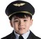 Dress Up America Pilot Hat Black Airline Captain Cap Pilot Costume Accessory for Kids and Adults Child