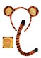 elope Disney Winnie The Pooh Tigger Ears Headband and Tail Costume Kit for Adults and Kids Standard Orange