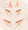 Kbraveo 10 Pair Fairy Pixie Elf Ears Latex Fairy Pixie Elf Cosplay Ears for Cosplay Halloween Christmas Any Themed Party