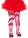 Leg Avenue girls Childrens Striped Tights RedWhite Medium
