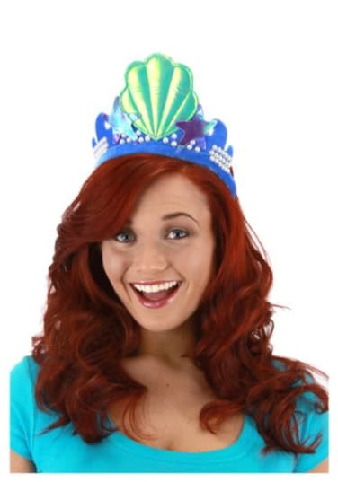 elope Mermaid Costume Headpiece Plush Headband with Faux Pearls One Size Fits Most