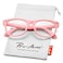 Pro Acme TPEE Rubber Flexible Kids Nerd Glasses Clear Lens Geek Fake for Costume Age 310 All Pink