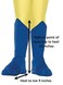 Rubies Superhero Black Boot Tops for Kids Unisex One Size