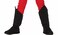 Rubies Superhero Black Boot Tops for Kids Unisex One Size