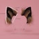 VIGVAN Handmade Wolf Fox Ears Animal Cosplay Cute Head Accessories for Halloween Wolf Brown Black