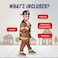 Dress Up America Fireman Costume for Kids Role Play Firefighter Costume