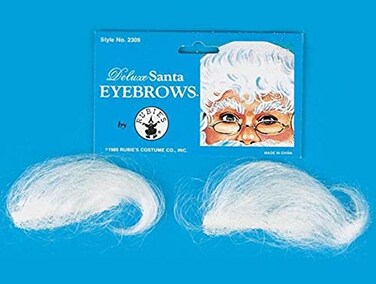 Rubies Costume Deluxe Santa Eyebrows White One Size