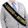 JPACO The Legend Has Retired Sash Elegant Black and Gold Foil Legendary Sash for Both Women and Men a Large Gold Safety Pin Perfect for Retirement Parties
