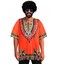 TOGROP 4 PCS Hippie Costume for Mens 60s 70s TShirt Afro Wig Accessories Set for Party Cosplay L Orange