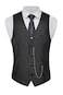 BABEYOND 1920s Mens Gatsby Gangster Vest Costume Accessories Set Fedora Hat