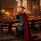 CozofLuv Halloween Costume King Prince Hat King Cape Red Hat Red Cape