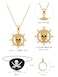 Didaey 5 Pcs Captain Pirate Costume Accessories Set Pirate Eye Patch Large Sash Headband Necklace Earring for Women MenBlack