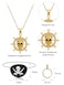 Didaey 5 Pcs Captain Pirate Costume Accessories Set Pirate Eye Patch Large Sash Headband Necklace Earring for Women MenRed