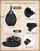 LEIFIDE 2 Pcs Renaissance Belt Pouch Medieval Viking Pirate Leather Pouch Bag Embossed Costume AccessoriesBlackFancy