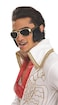 Rubies Elvis Presley Elvis Presley Sunglasses with Attached Sideburns for Adults Mens No Size