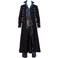 BITSEACOCO Mens Vintage Victorian Steampunk Jacket Gothic Renaissance Medieval Frock Coat Cosplay Halloween Costume Tailcoat black L