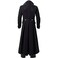 BITSEACOCO Mens Vintage Victorian Steampunk Jacket Gothic Renaissance Medieval Frock Coat Cosplay Halloween Costume Tailcoat black L