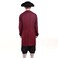 BLESSUME Rococo Men Colonial Costume Patriotic Adult Costume Wine Red Suit XLarge