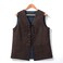 BPURB Mens Renaissance Steampunk Laceup Vest Gothic Waistcoat Reversible Vest for Men