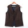 BPURB Mens Renaissance Steampunk Laceup Vest Gothic Waistcoat Reversible Vest for Men