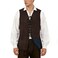 BPURB Mens Renaissance Steampunk Laceup Vest Gothic Waistcoat Reversible Vest for Men